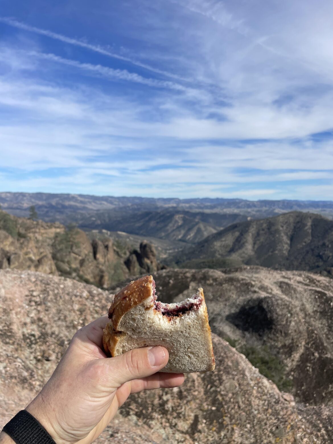 Nothing hits quite like a mid-hike mountain top PB&J.