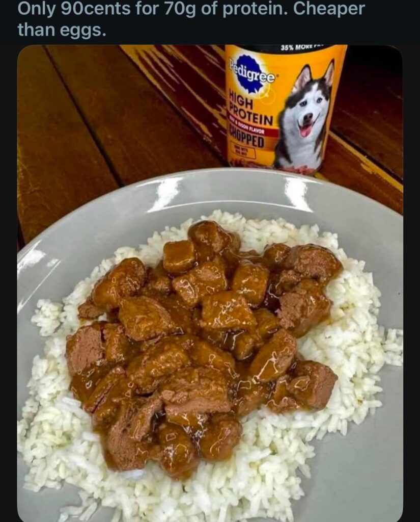 I mean if it wasnt labeled dog food, would you try it?