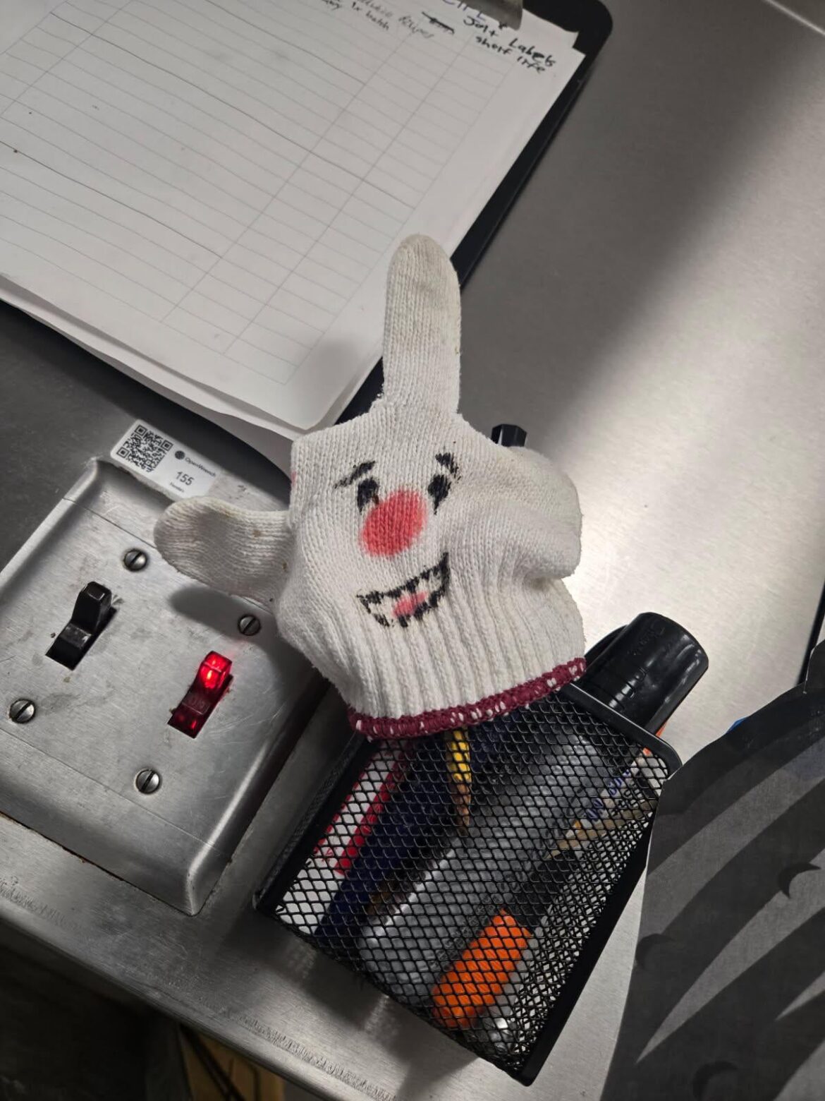 Show us your kitchen mascots! We have to make our own around here. This one is retired but living the good life above the hood