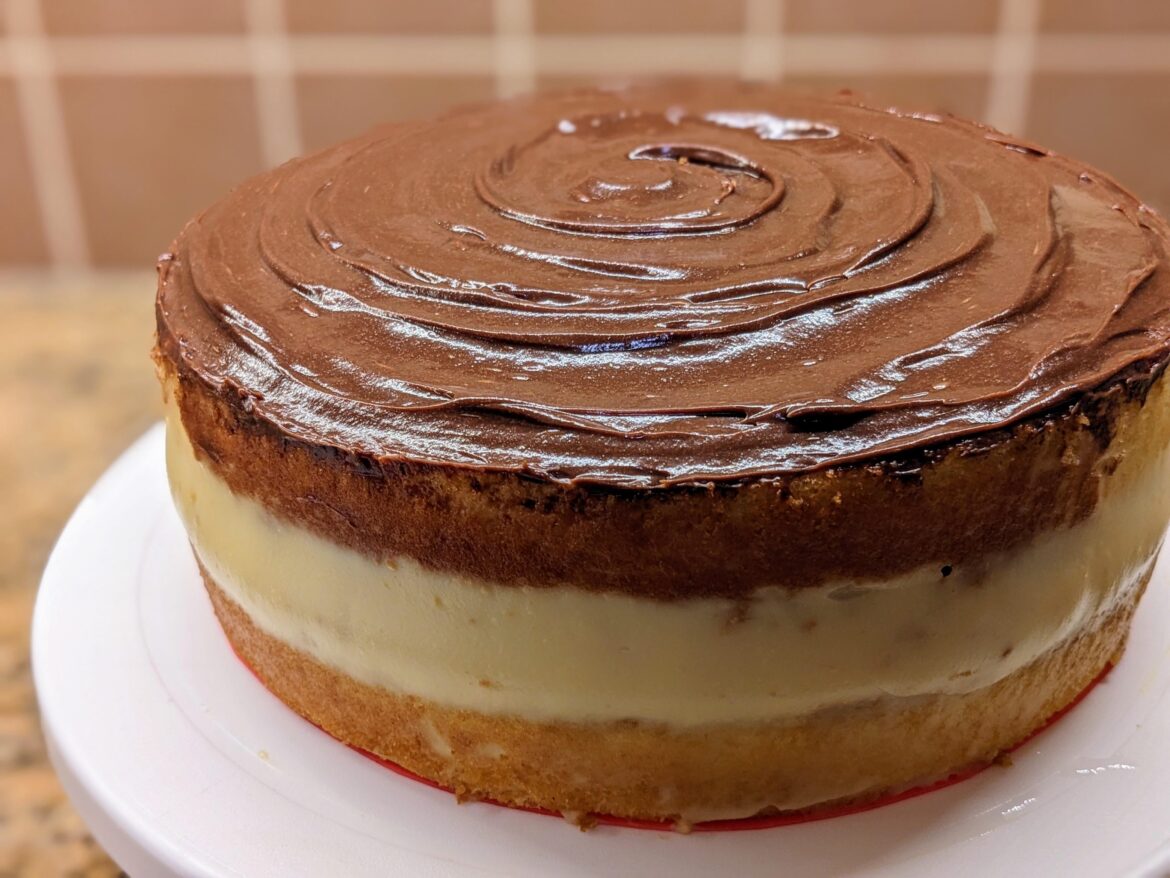 Boston. Cream. Pie. First time making it. Will make it again