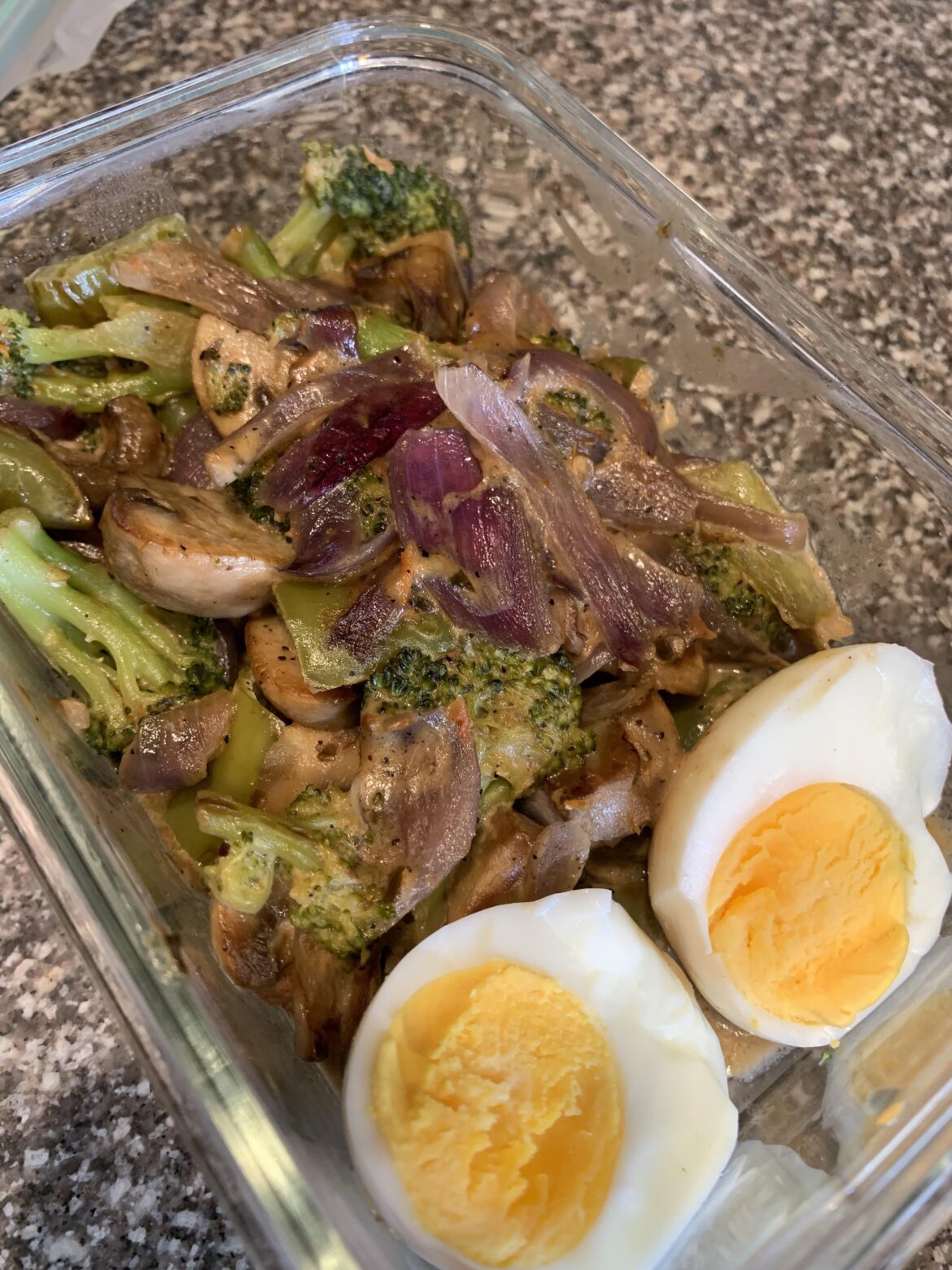 One pot veggies with boiled Egg