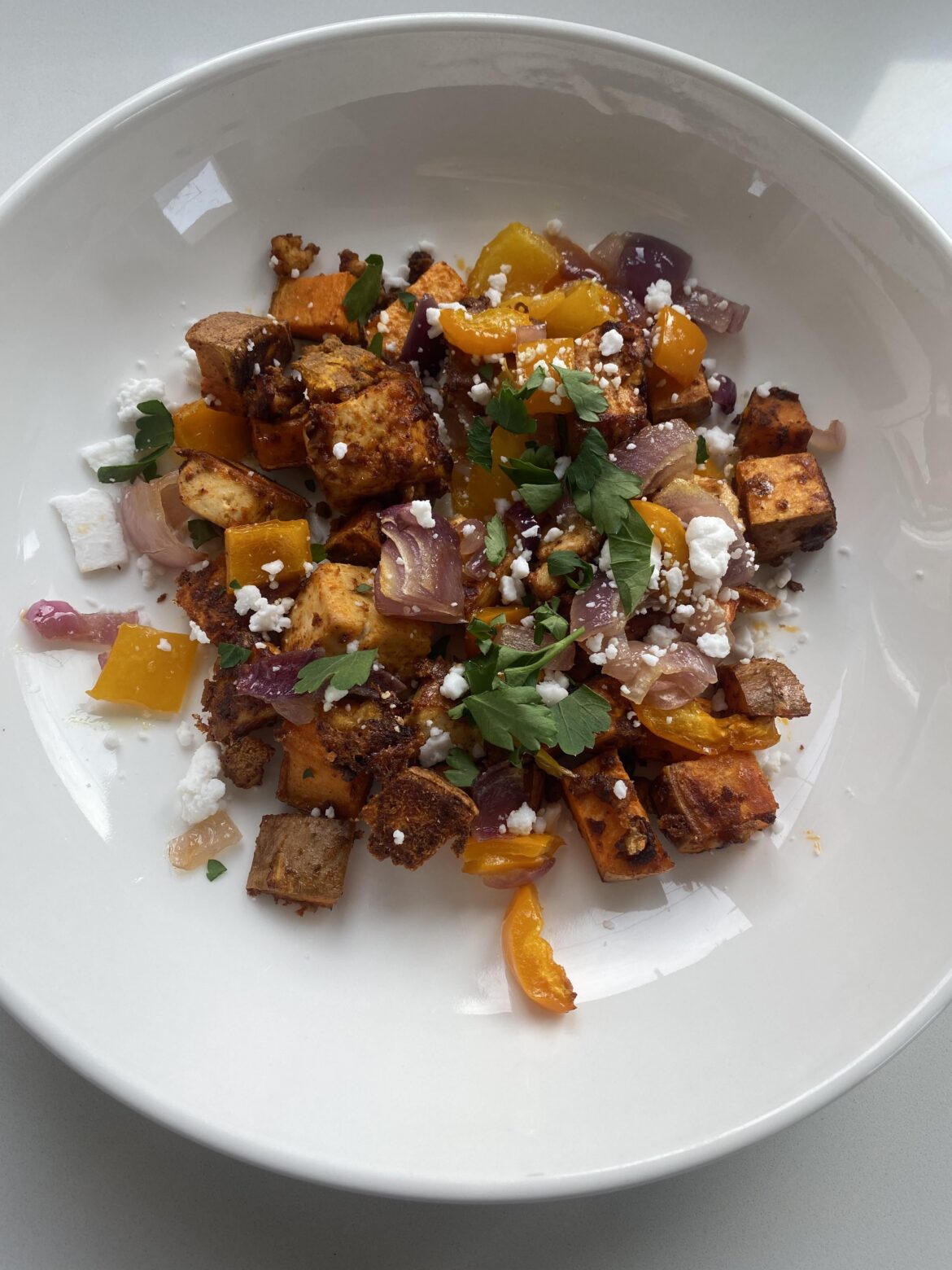 Sweet Potato Hash with Tofu