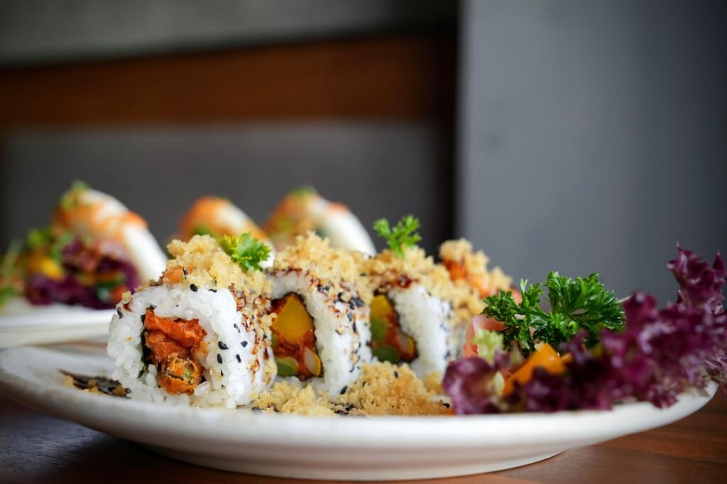 Vegan Tempura Sushi