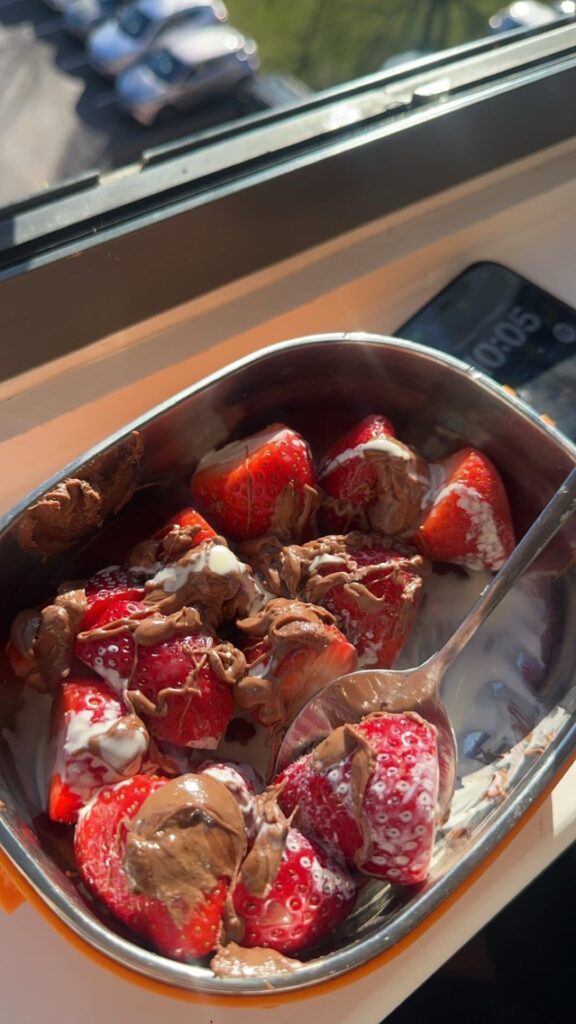 I currently have an obsession for strawberry with chocolate I currently have an obsession for strawberry with chocolate