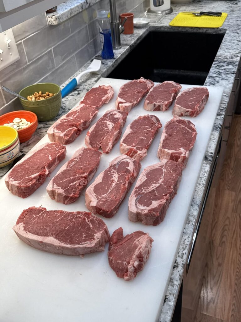 Family steak night goes hard