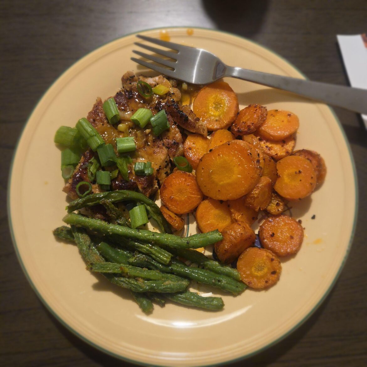 First Meal! Sweet and Spicy Apricot Porkchops