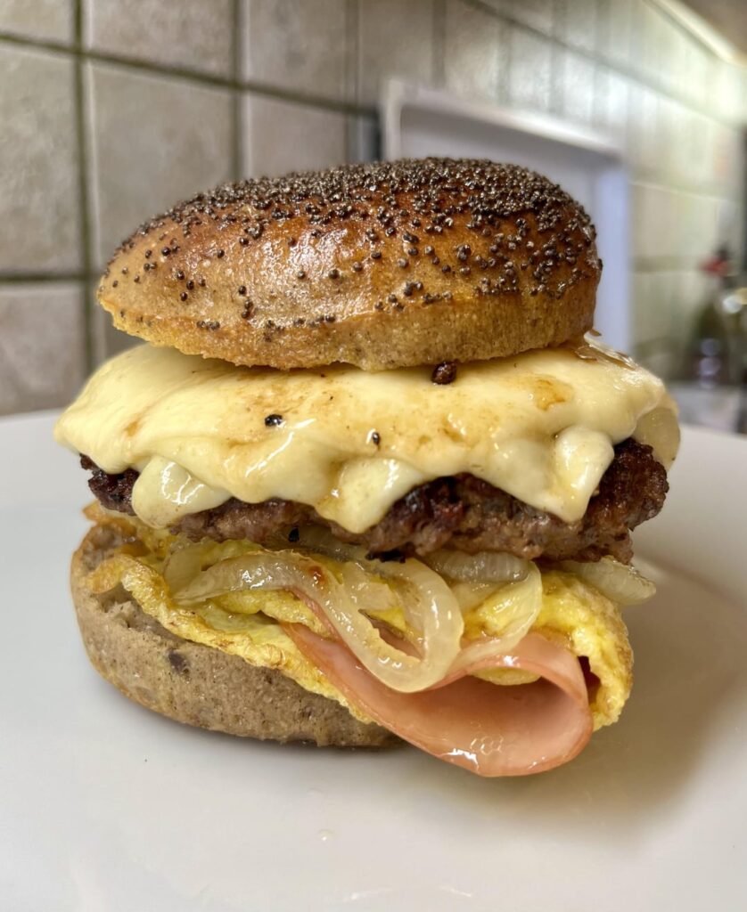 A single cheeseburger