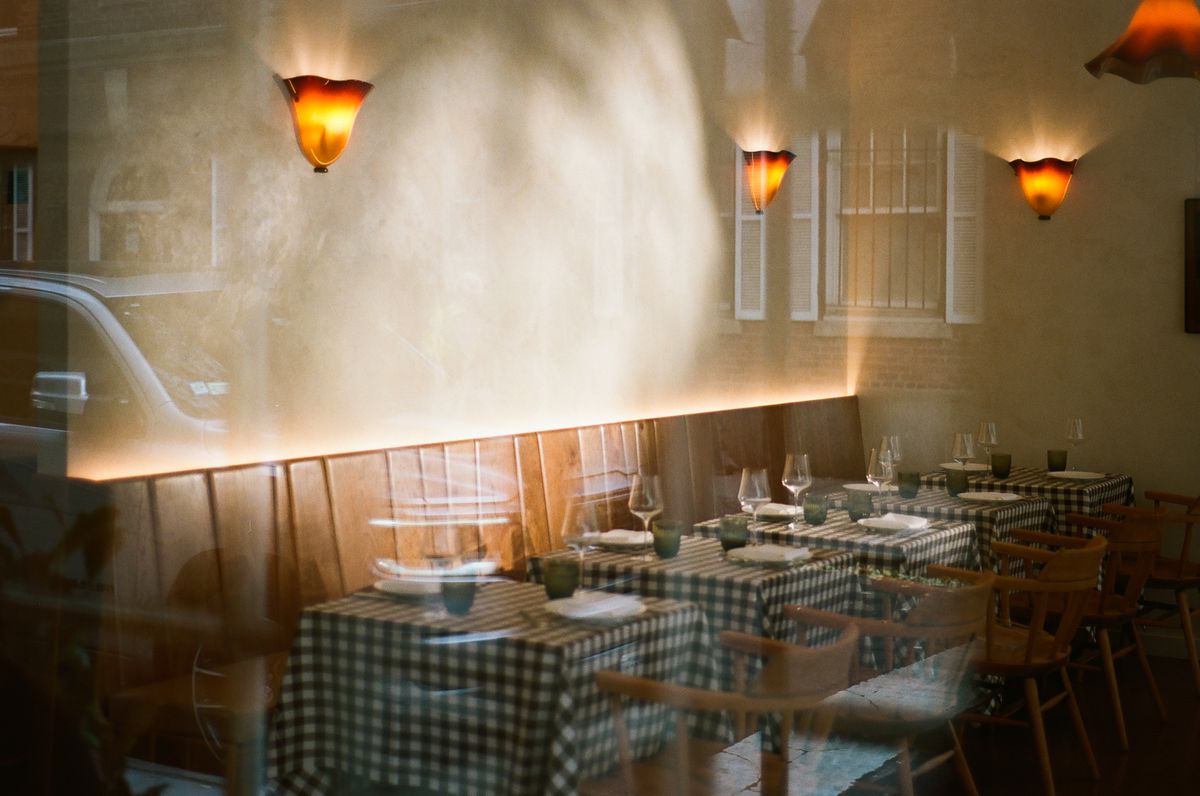 Inside the dining room at Zimmi’s.