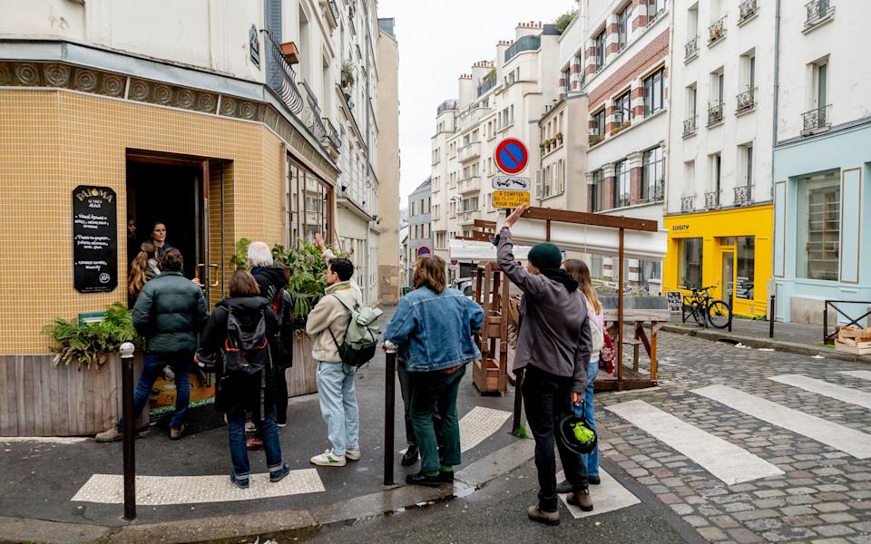 A queue outside Paloma's restaurant
