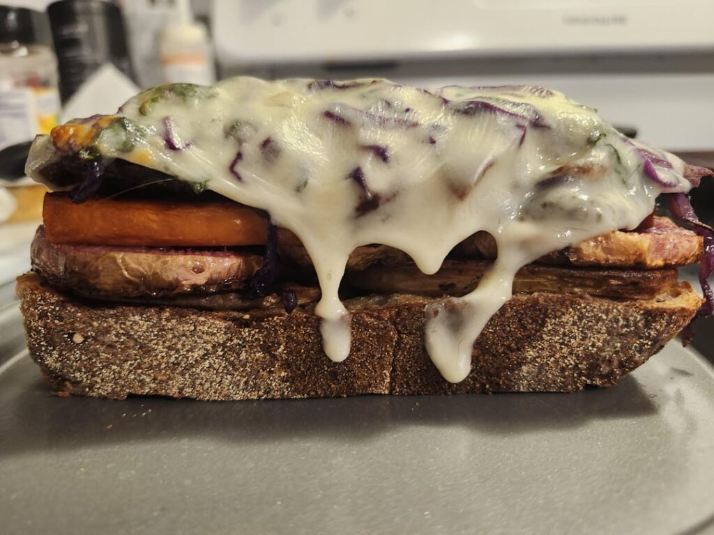 Veggie melt with Provolone