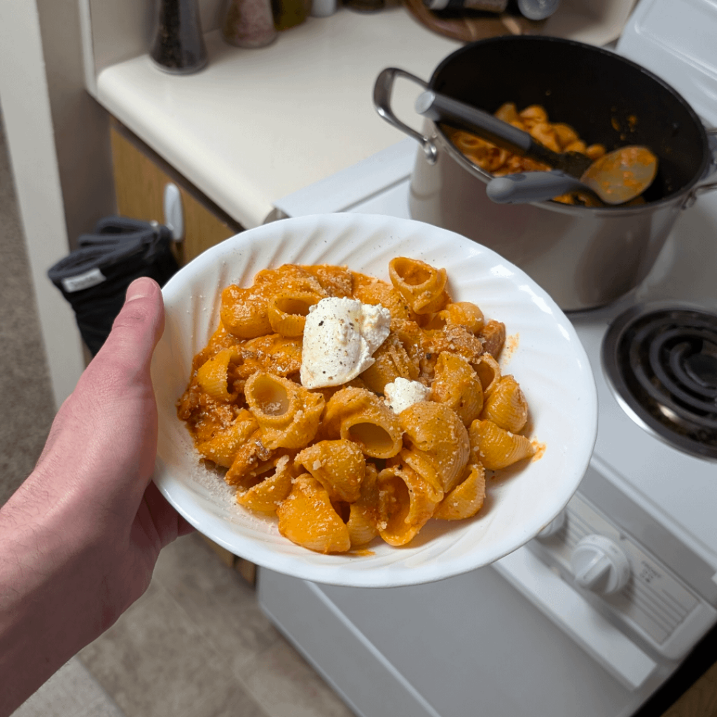 Spicy Sausage Rigatoni “Alla Vodka” – No directions, just vibes Spicy Sausage Rigatoni "Alla Vodka" - No directions, just vibes