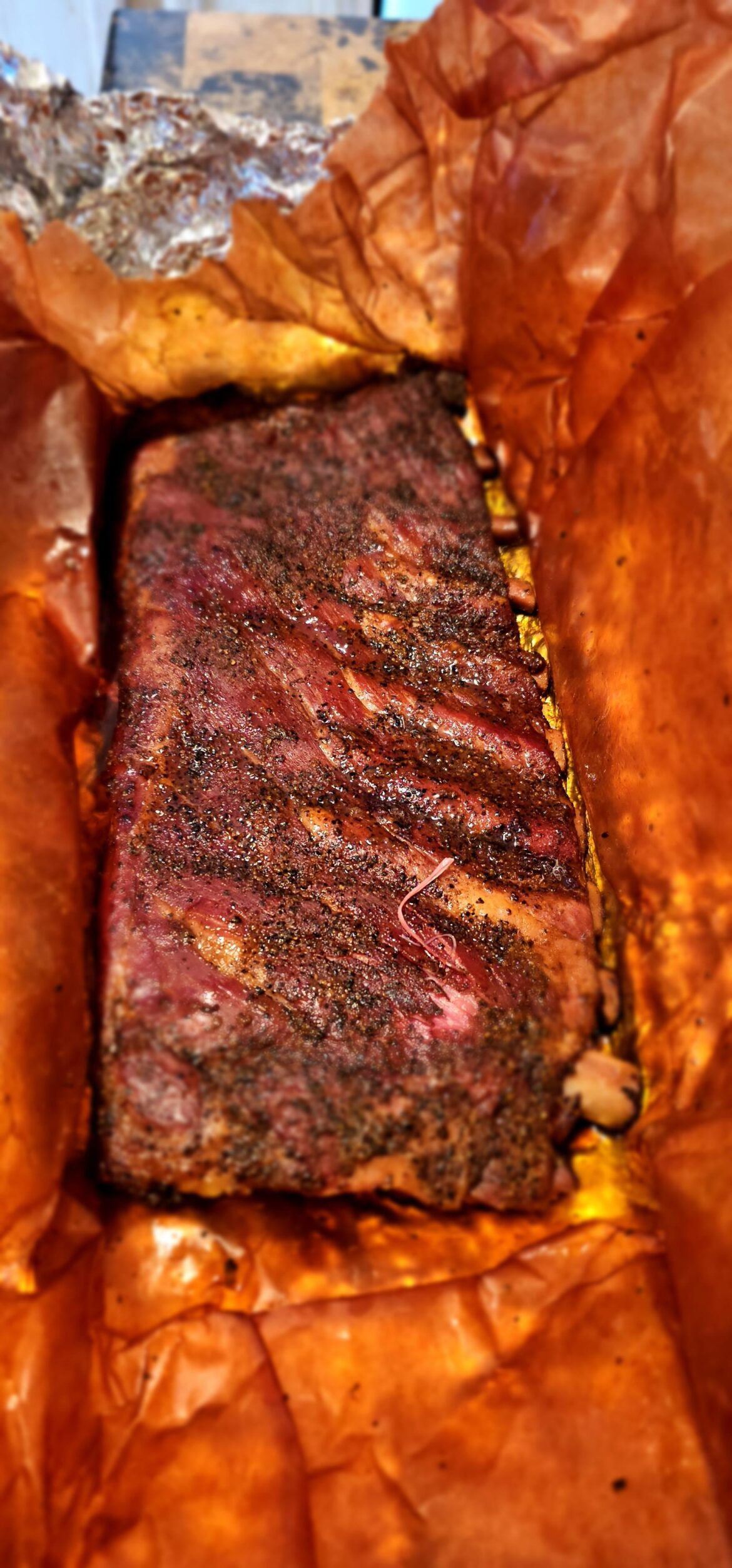 St louis dry rub ribs smoked for 6 hours