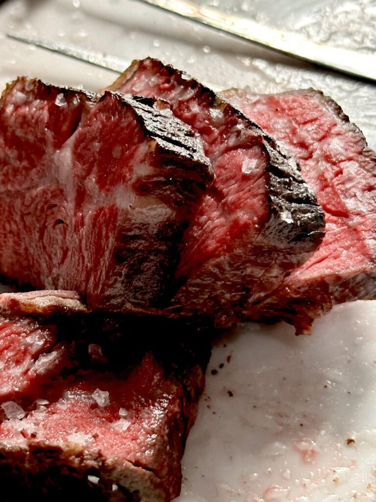 AUS Wagyu Picañha BMS9+ : 132F SV + Griddle Sear