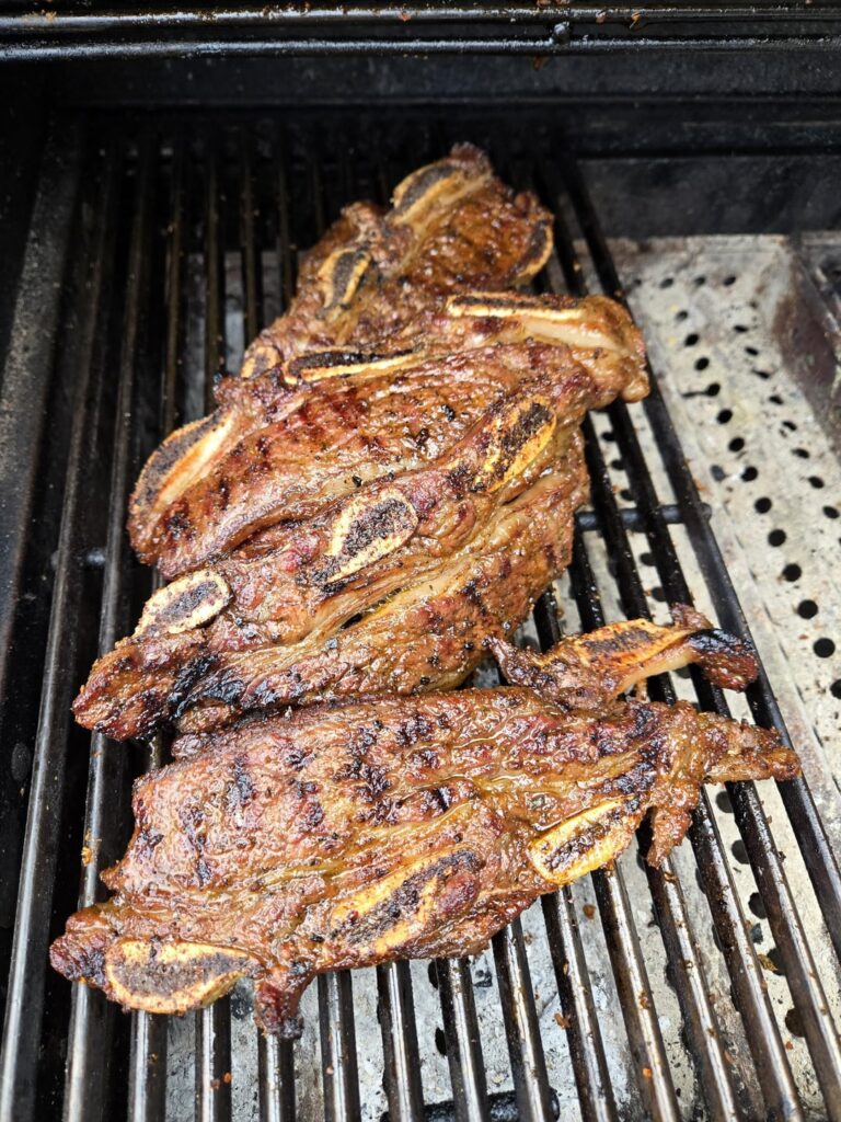 Flanken short ribs seasoned with kinders fajita blend