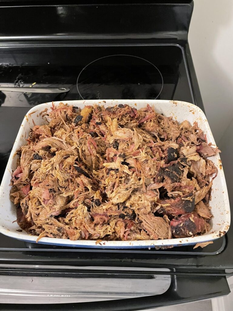 Pulled pork from yesterday.