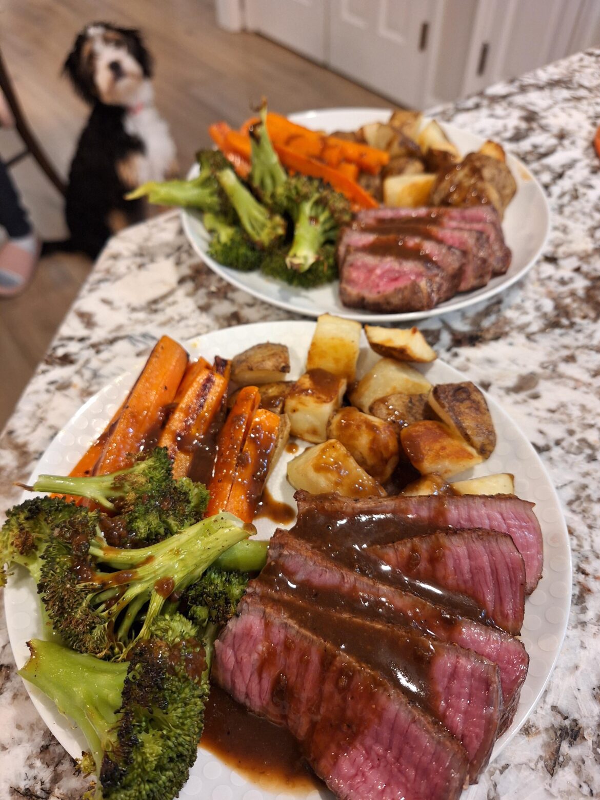 Roast cow, potatoes, and veggies with brown gravy [homemade] - Dining ...