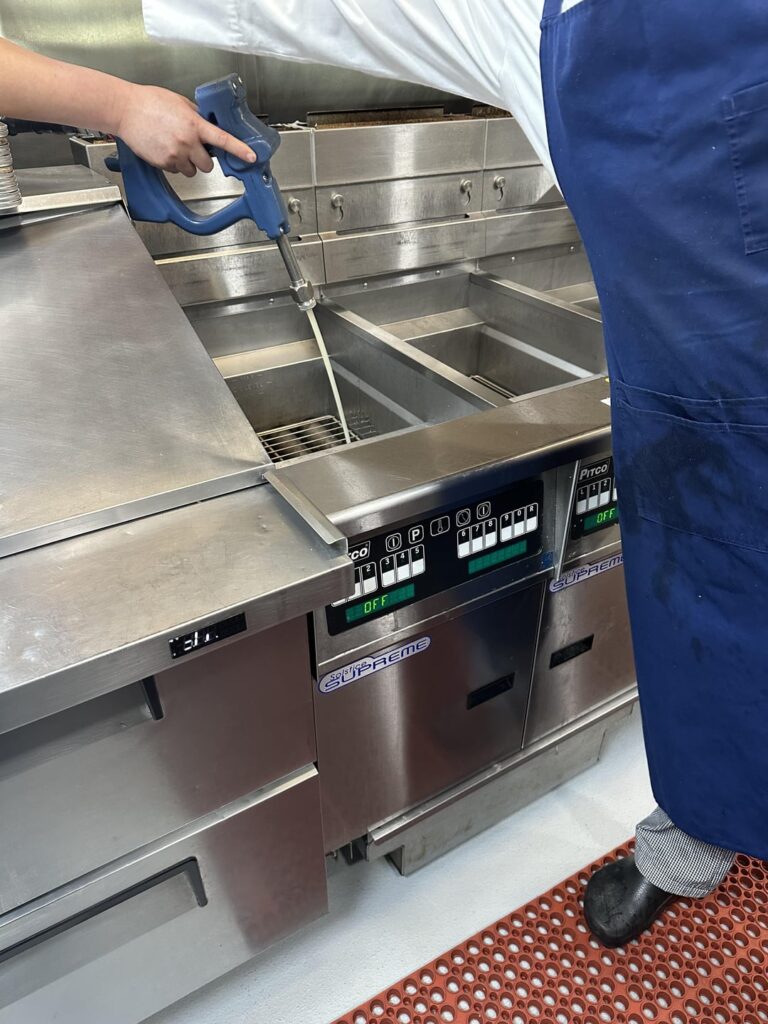 Fryer service call at  fancy island kitchen… wish they were all this clean!!!