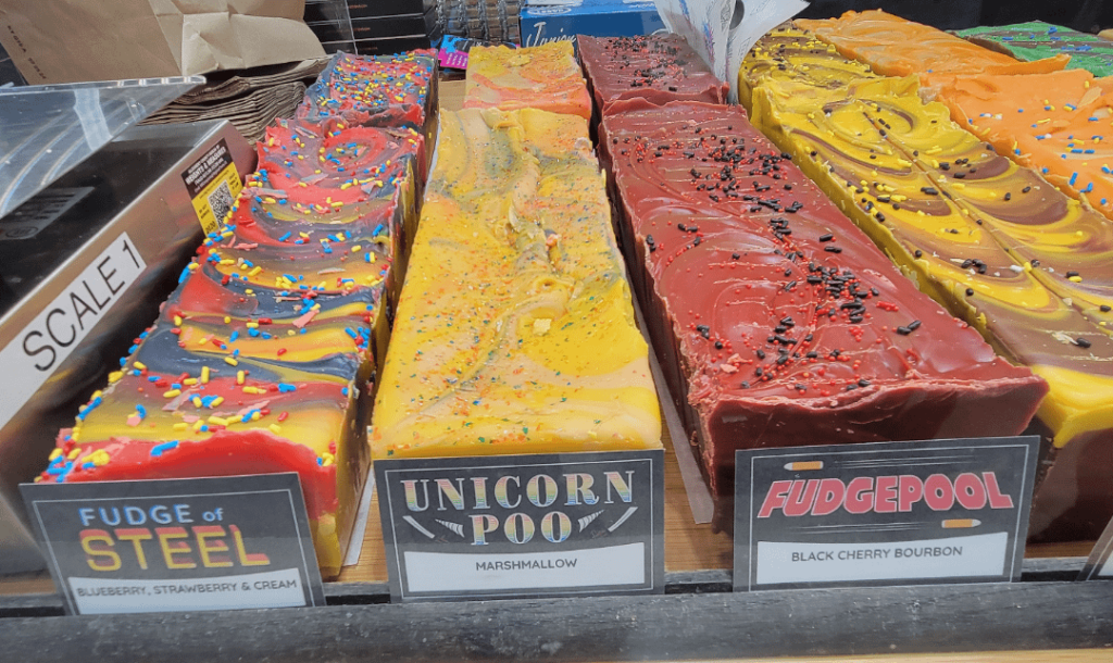 I tried the unicorn poop fudge.