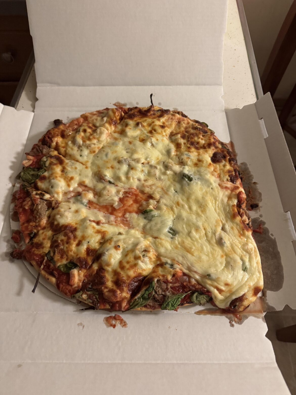 This was made worse by the smug grin the delivery guy had when he gave me this.