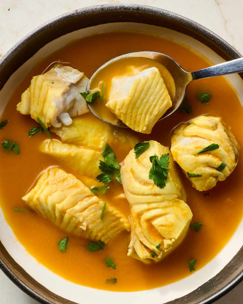 bouillabaisse in bowl