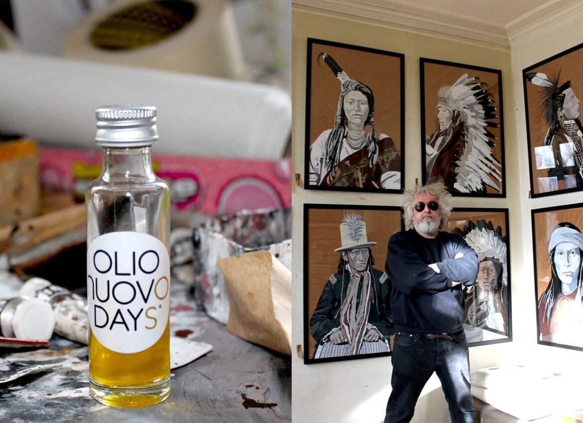 Meet the Punk Artist Who Paints with Olive Oil Meet the Punk Artist Who Paints with Olive Oil