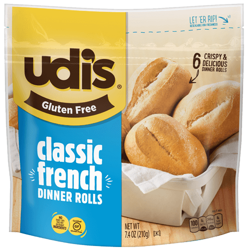 Udi's Gluten Free Classic French Dinner Rolls