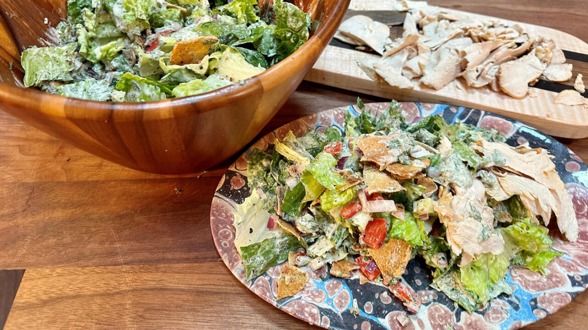 Fattoush with Tahini Ranch Dressing | Rachael Ray | Recipe Fattoush with Tahini Ranch Dressing | Rachael Ray | Recipe