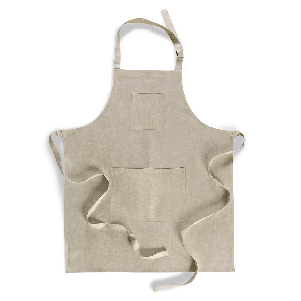 Linen Kitchen Apron Light Natural 