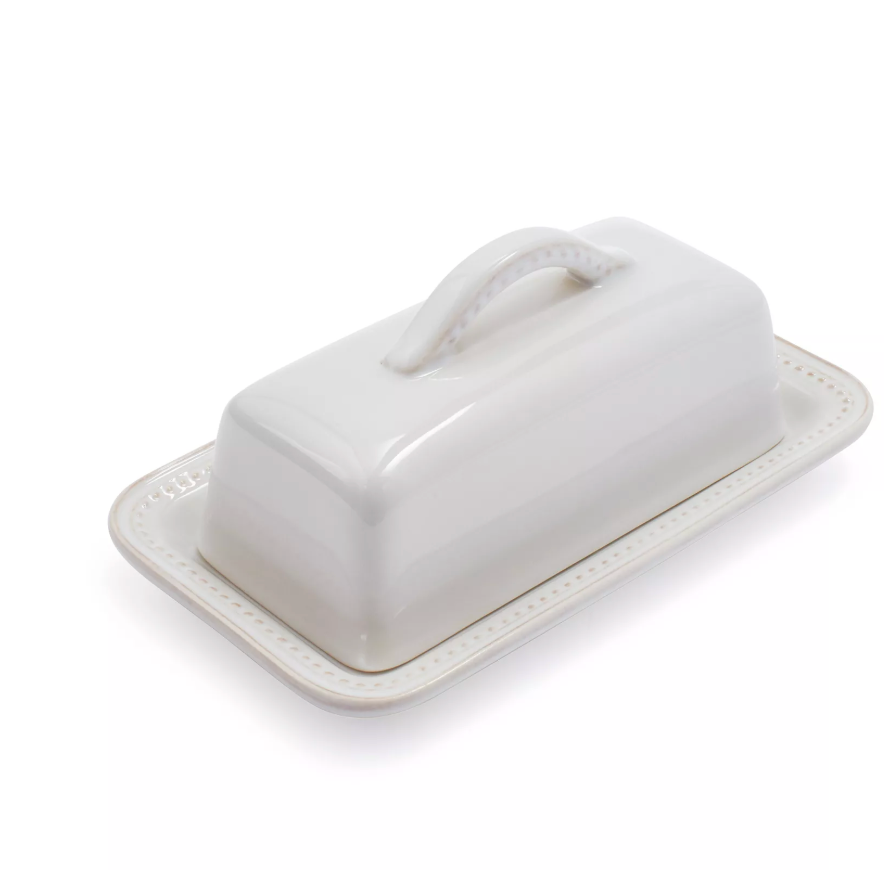  Pearl Stoneware Butter Dish
