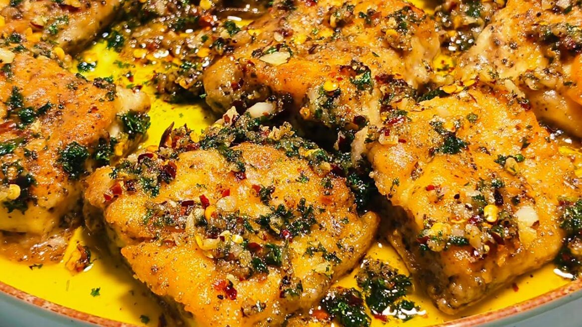 Lemon Butter Garlic Fish Recipe | Grilled Fish In Lemon Butter Garlic Sauce | Fish Starter Recipe,