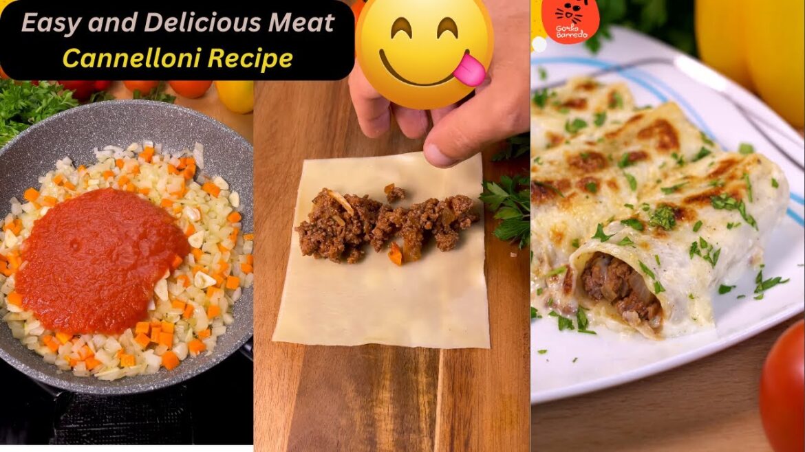 Easy and Delicious Meat Cannelloni Recipe | Perfect Homemade Cannelloni with Béchamel Sauce! Easy and Delicious Meat Cannelloni Recipe | Perfect Homemade Cannelloni with Béchamel Sauce!