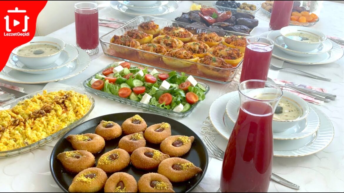 İftar Menüsü 7 Çeşit Yemek Tarifi – Çorba, Ara Yemek, Ana Yemek, Tatlı , Salata – Lezzet Geçidi İftar Menüsü 7 Çeşit Yemek Tarifi - Çorba, Ara Yemek, Ana Yemek, Tatlı , Salata - Lezzet Geçidi