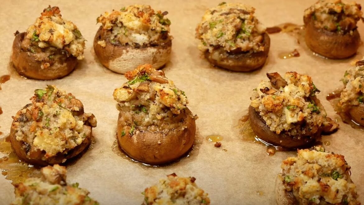 Stuffed Mushrooms – Vegetable & Cheese Filled Mushrooms – Recipe # 198 Stuffed Mushrooms - Vegetable & Cheese Filled Mushrooms - Recipe # 198