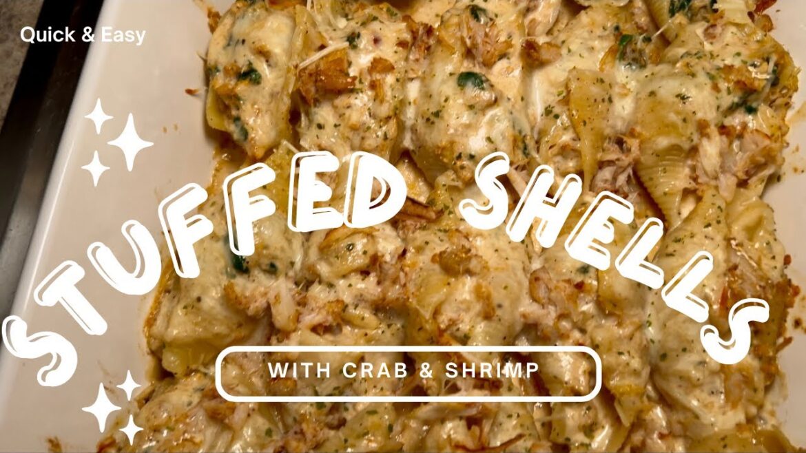 SEAFOOD ALFREDO STUFFED SHELLS- DELICIOUS & SUPER EASY TO MAKE SEAFOOD ALFREDO STUFFED SHELLS- DELICIOUS & SUPER EASY TO MAKE