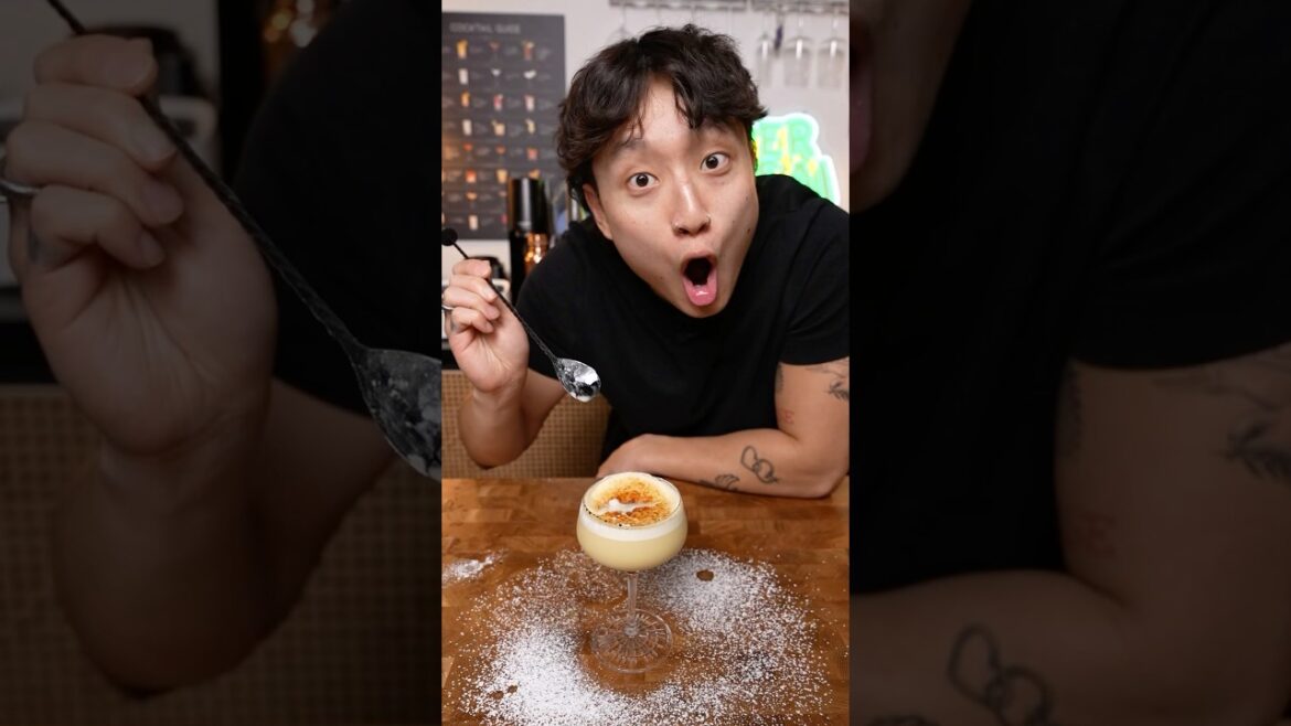 Creme Brûlée Whiskey Sour #cremebrulee #cocktails #bartender #bartending #mixology #barchemistry