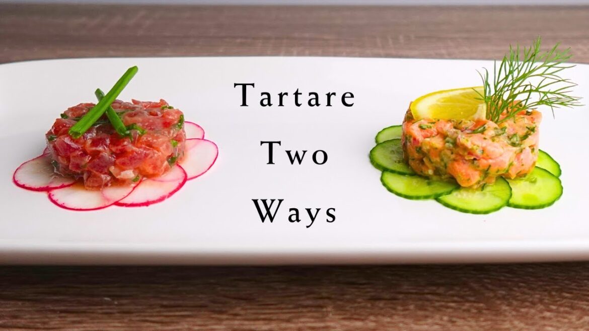 How to make Tartare at Home | Tuna and Salmon in two flavors