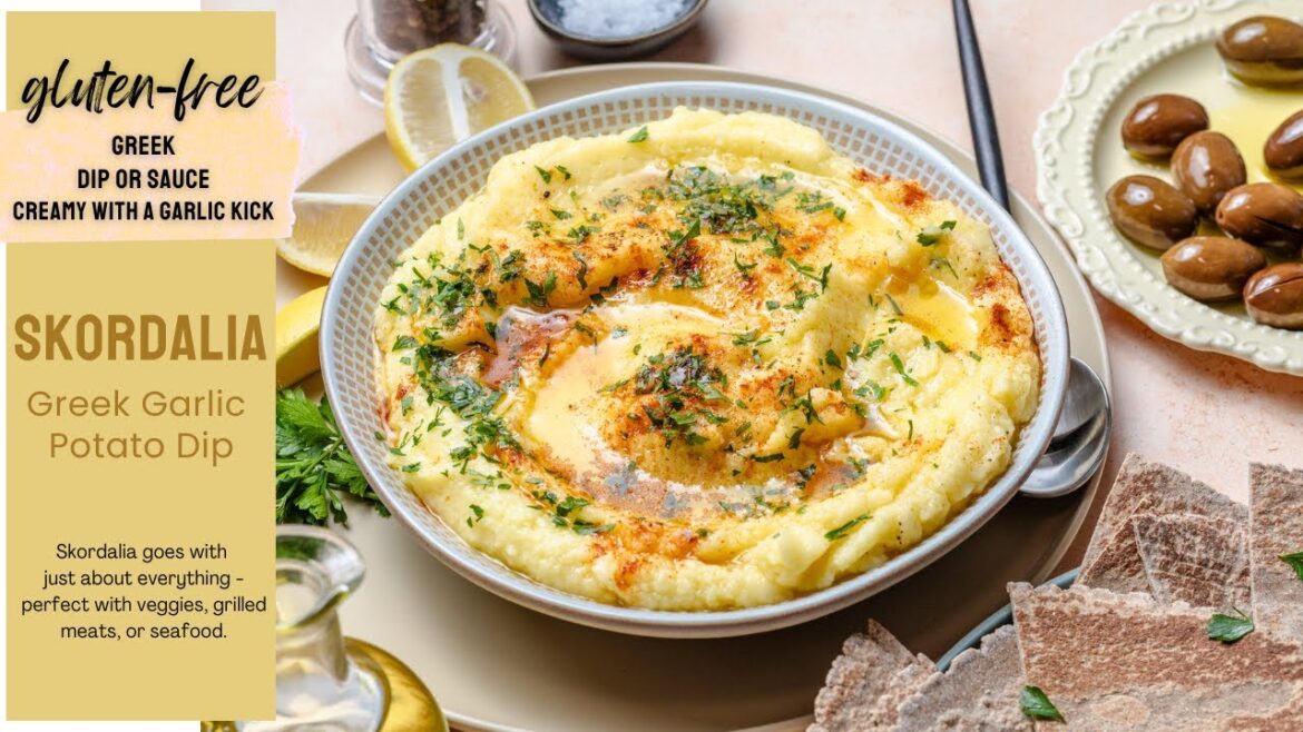 Authentic Greek Skordalia: Creamy Garlic Potato Dip Recipe
