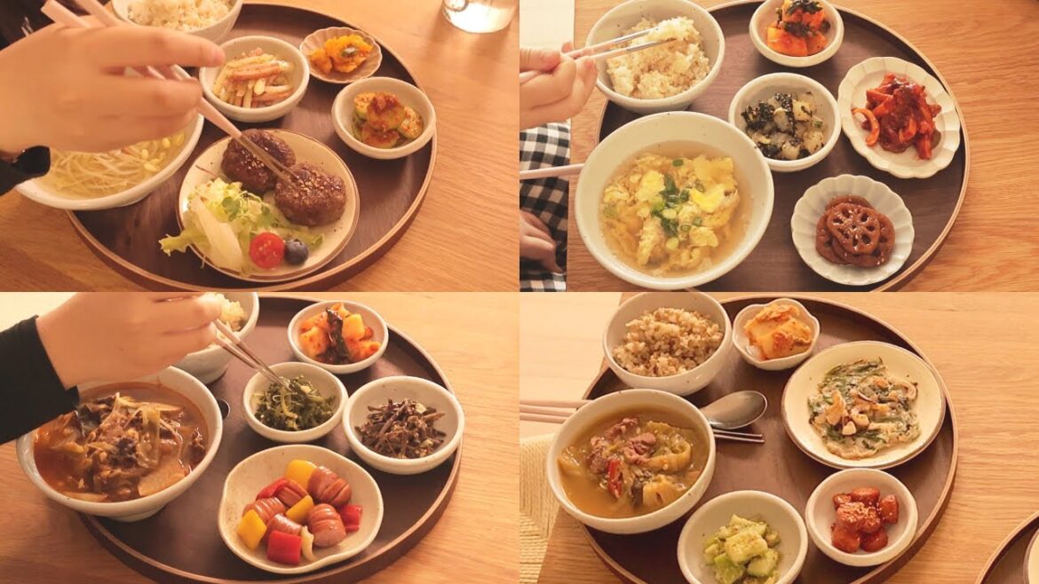 누구나 쉽게 따라 할 수 있는 집밥 | 32가지 반찬과 10가지 국 | 요리 ASMR