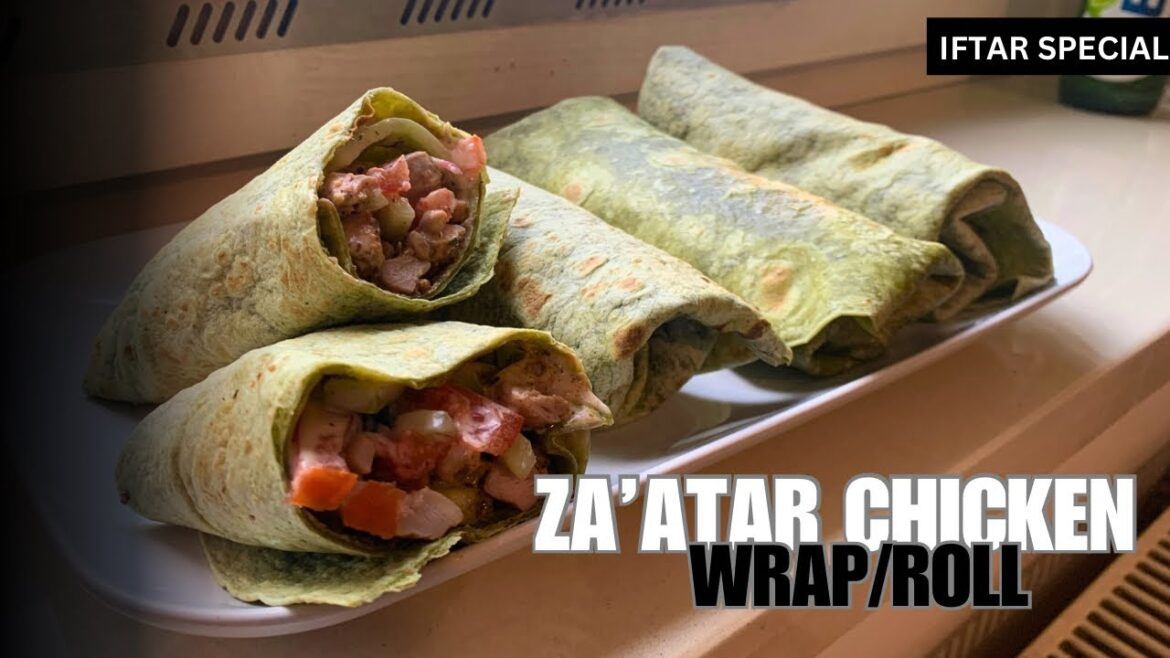 Zaatar Chicken Wrap Recipe | Easy & Flavorful Middle Eastern Wrap | Quick Homemade Wraps