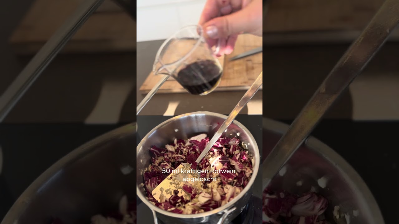 Radicchiorisotto mit Taleggio und Petersilienöl | Schnelles Mittagessen ...