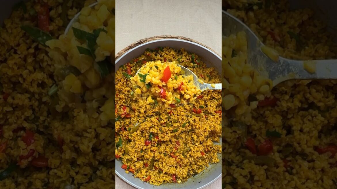 Bulgur with veggies. Full recipe in the description