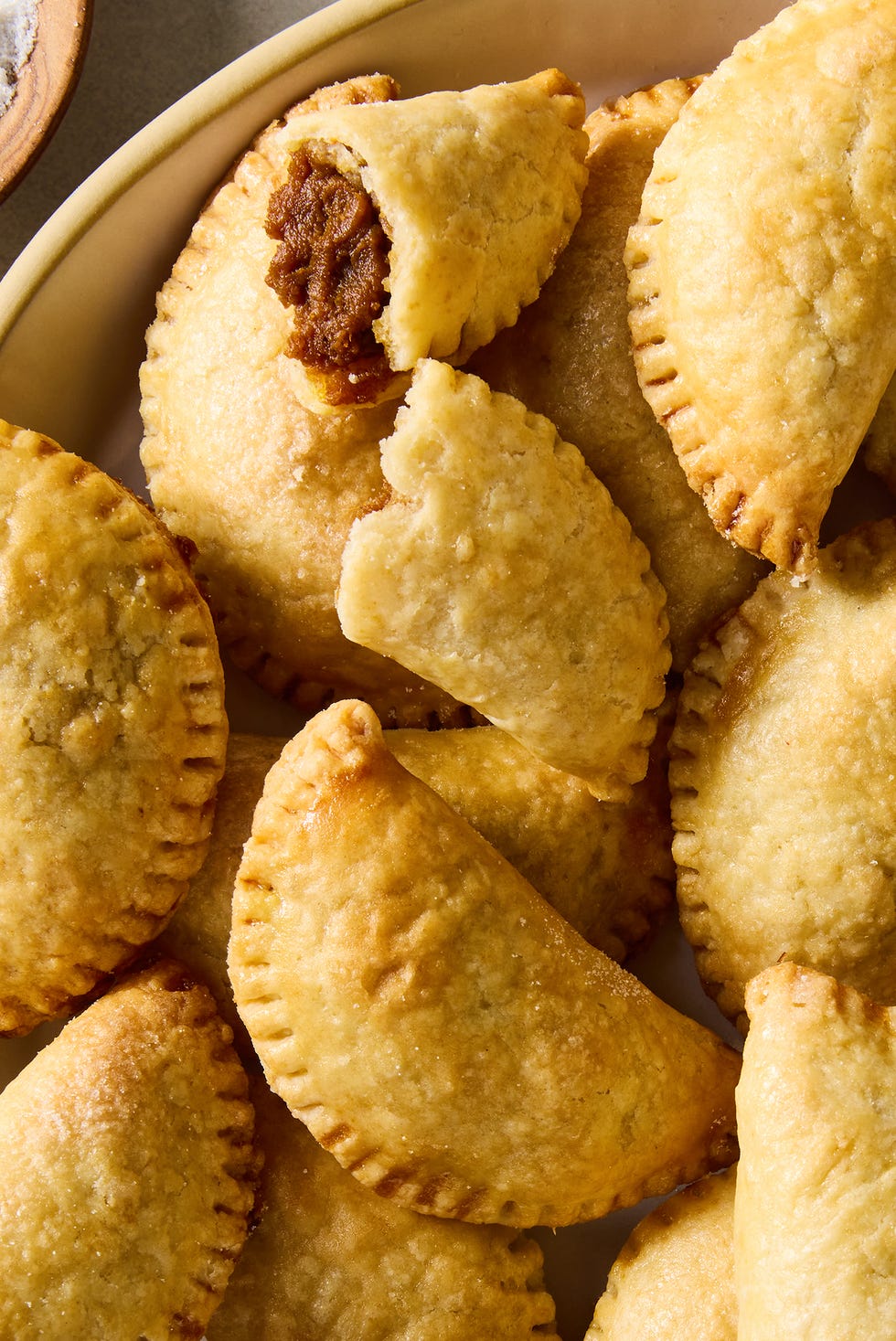 pumpkin empanadas on a platter