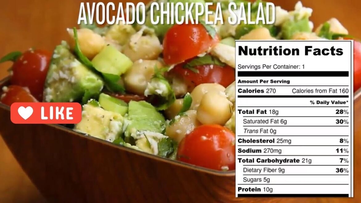Quick and Easy Chickpea Avocado, Feta Salad