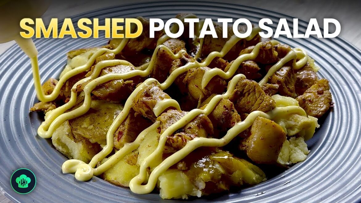 SMASHED POTATO SALAD Recipe for Ramadan ASMR Delight!