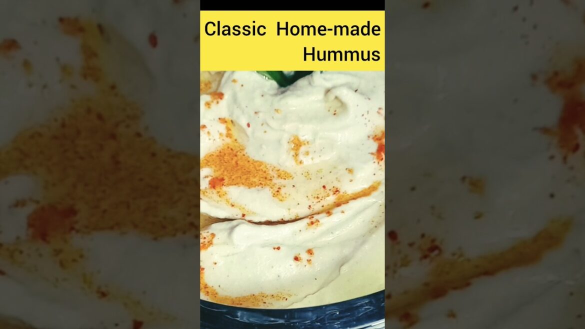 Authentic Hummus Recipe – Smooth, Creamy & Flavorful#Shorts#shortsviral