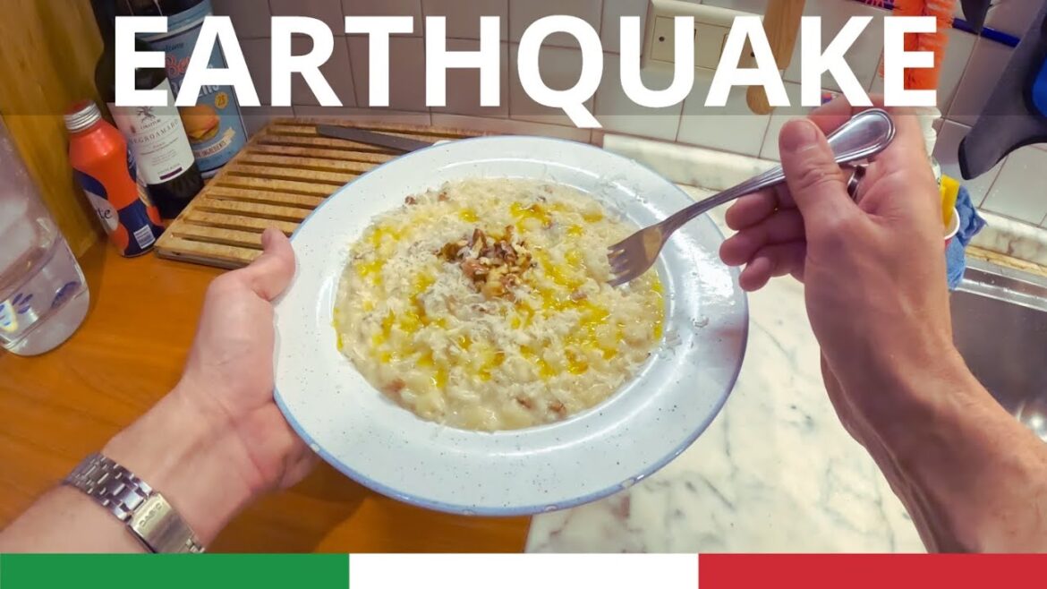 POV: Cooking RISOTTO during an EARTHQUAKE | ITALIAN cooking