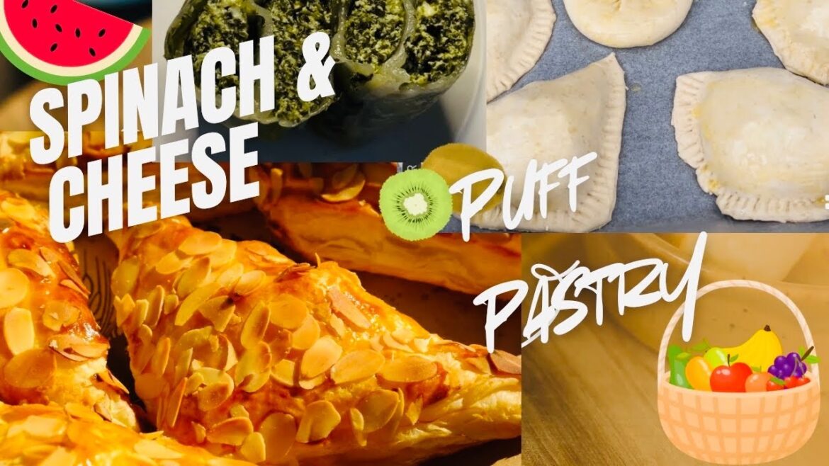 How to Make Crispy Spinach and Cheese Puff Pastry in 15 Minutes!