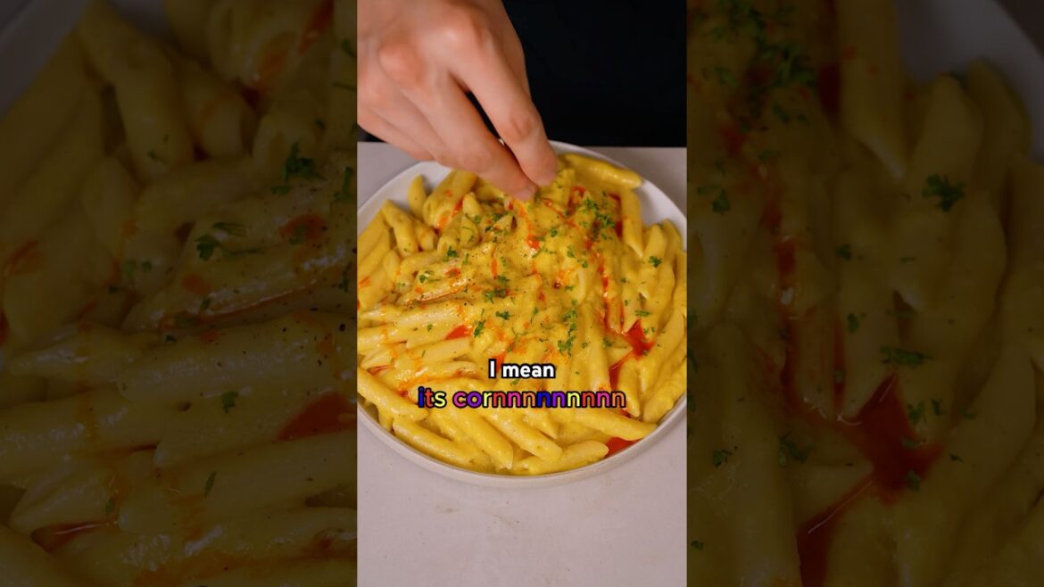 Creamy corn pasta #shorts