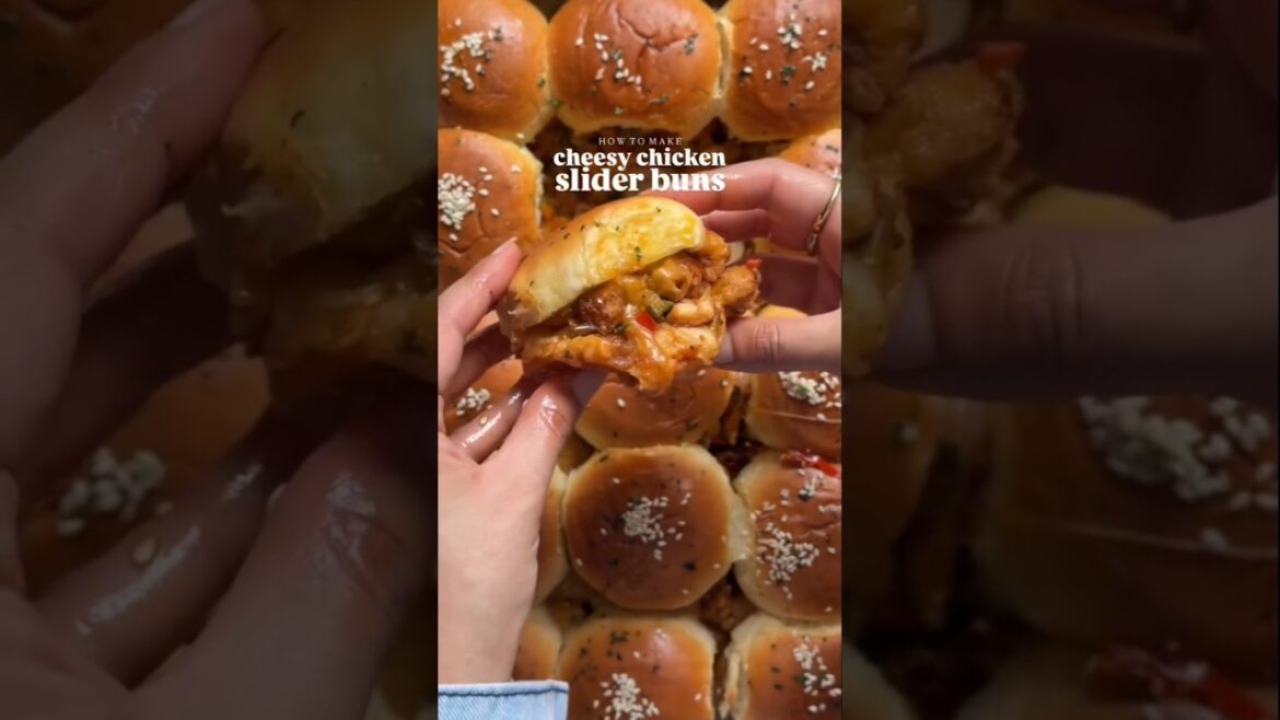 Chicken cheesesteak sandwiches, Cheesy Chicken Sliders