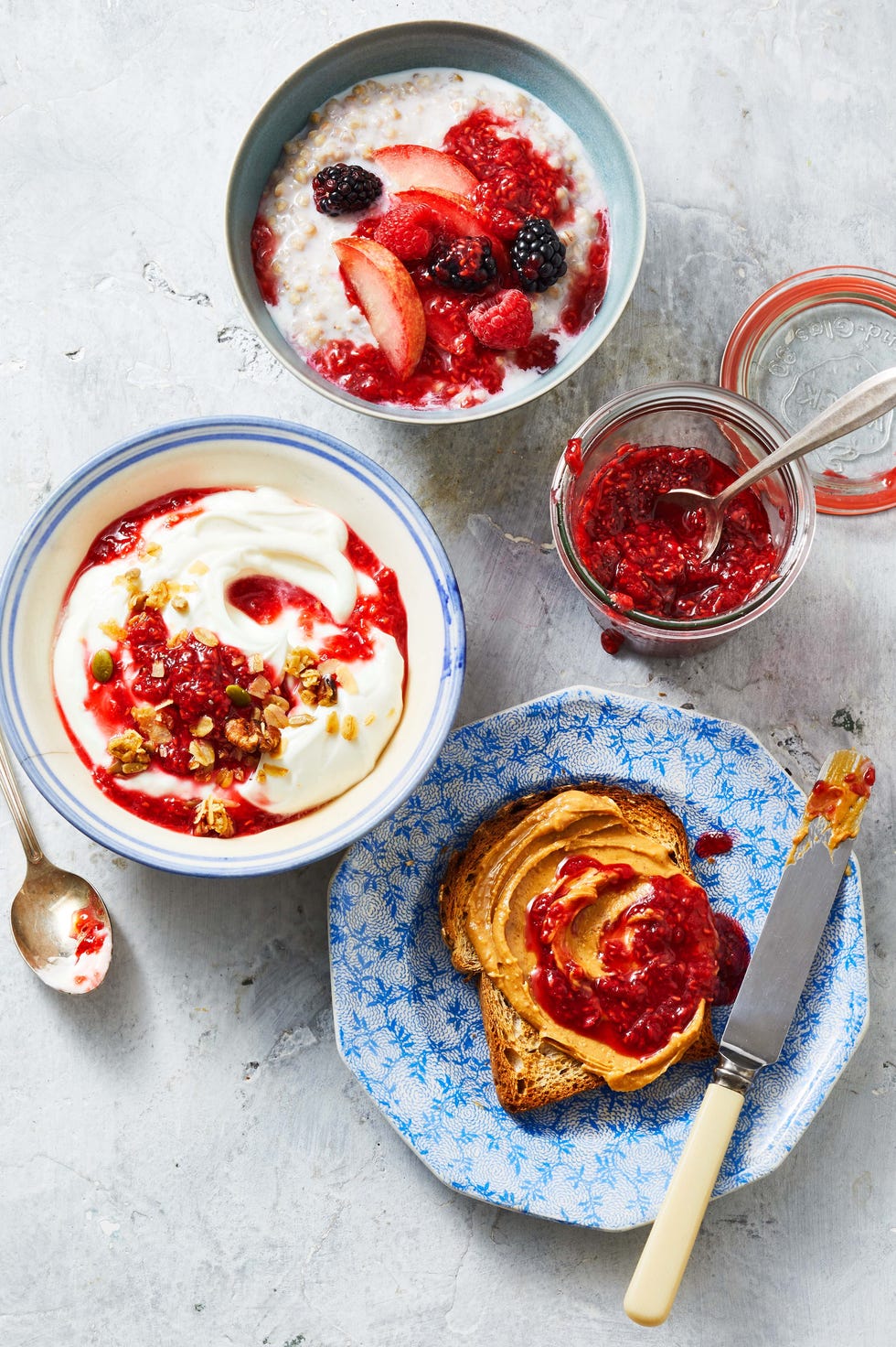 raspberry chia jam for christmas breakfast